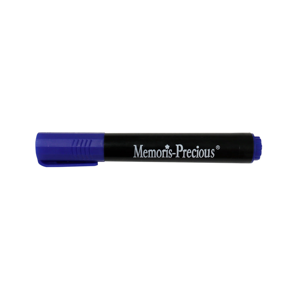 Marker permanent Memoris-Precious, varf tesit, 2-7 mm, albastru Marker permanent Memoris-Precious, varf tesit, 2-7 mm, albastru